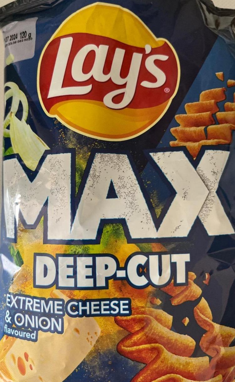 Képek - Max deep-cut Extreme cheese & onion Lays