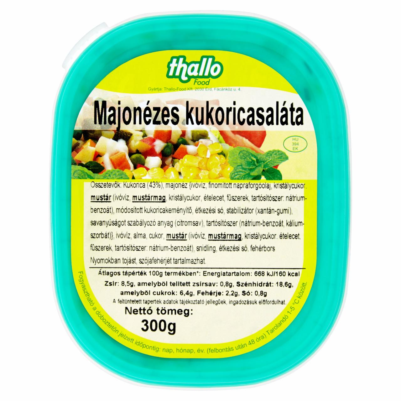 Képek - Thallo Food majonézes kukoricasaláta