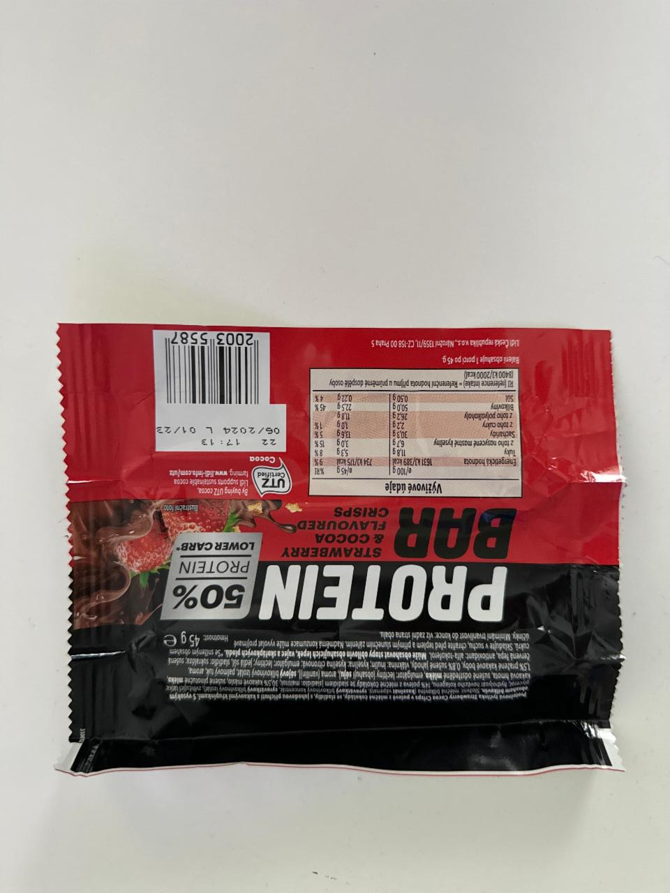 Képek - Protein Bar Strawberry & Cocoa flavoured Crisps Barrita/Barrinha