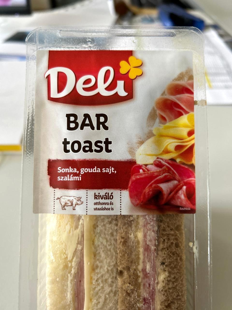 Képek - Bar toast sonka, gouda sajt, szalámi Deli