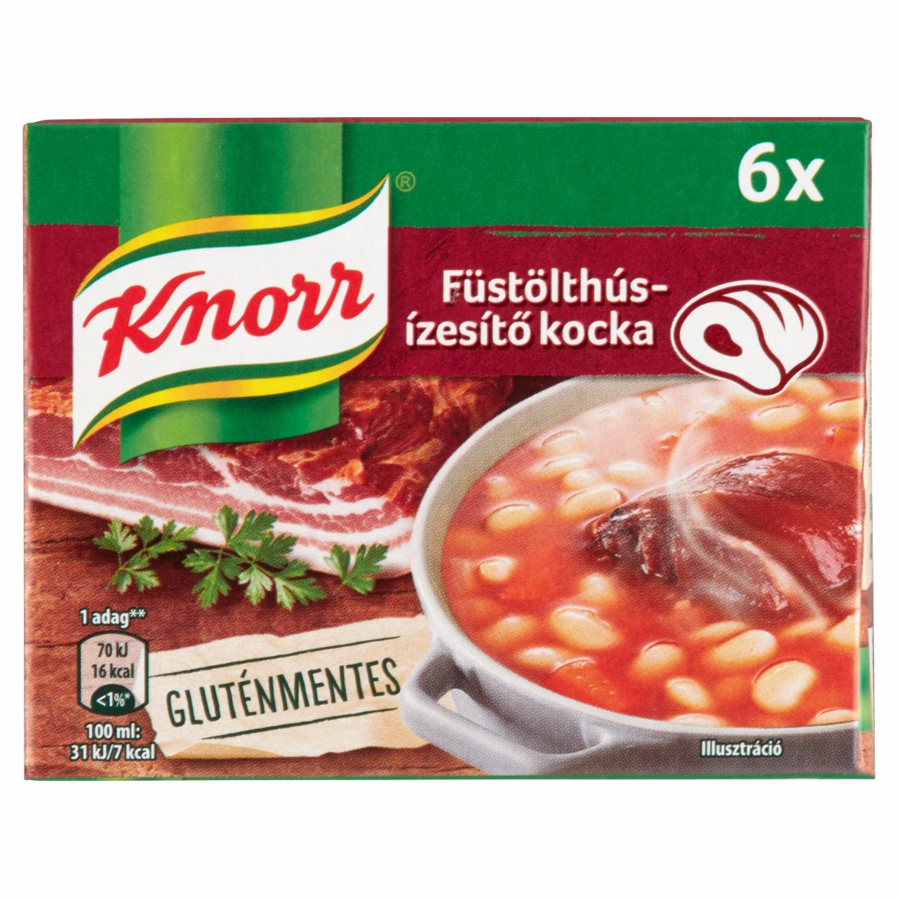 Képek - Knorr füstölthús-ízesítő kocka 6 x 10 g (60 g)