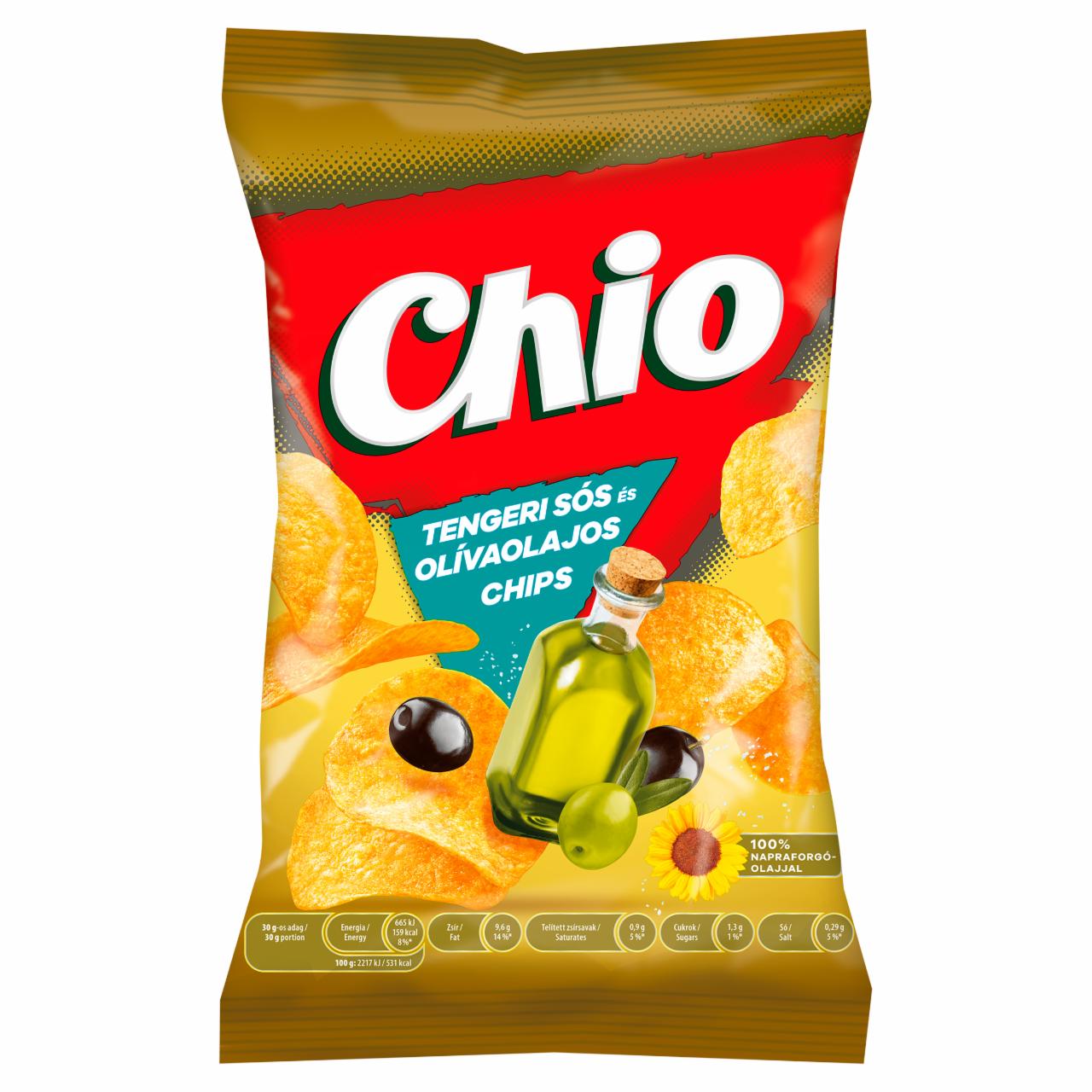 Képek - Chio tengeri sós és olívaolajos burgonyachips 70 g