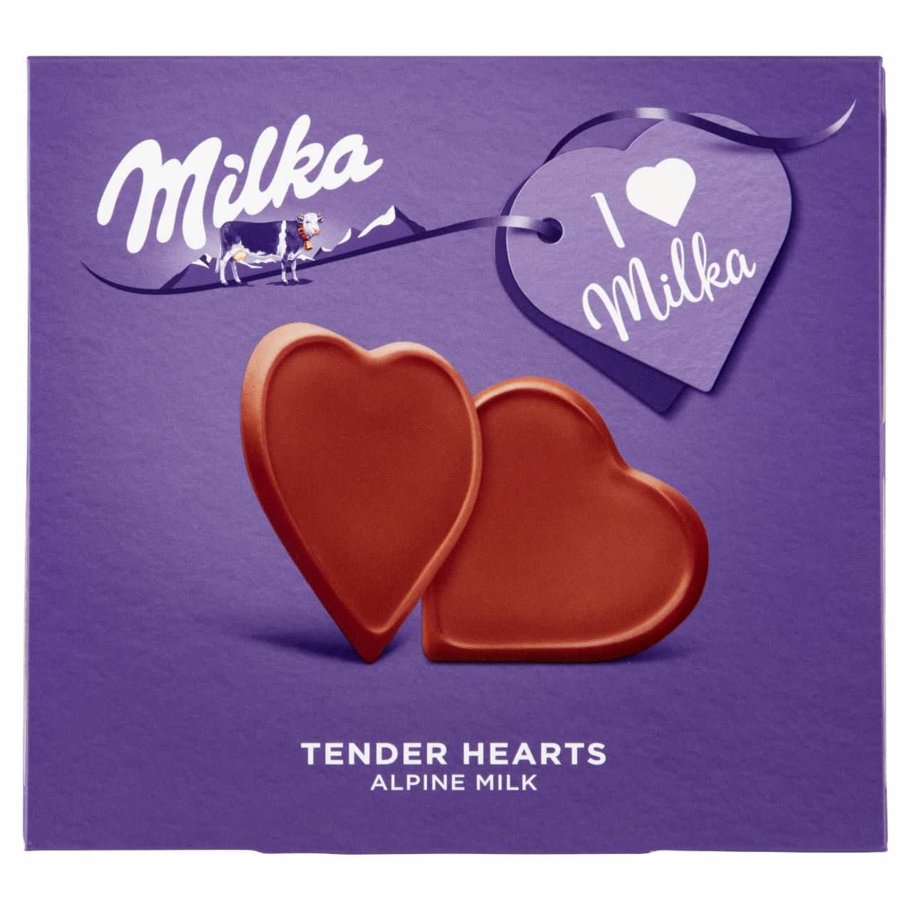 Képek - Milka I love Milka Tender Hearts tejcsokoládé 130 g