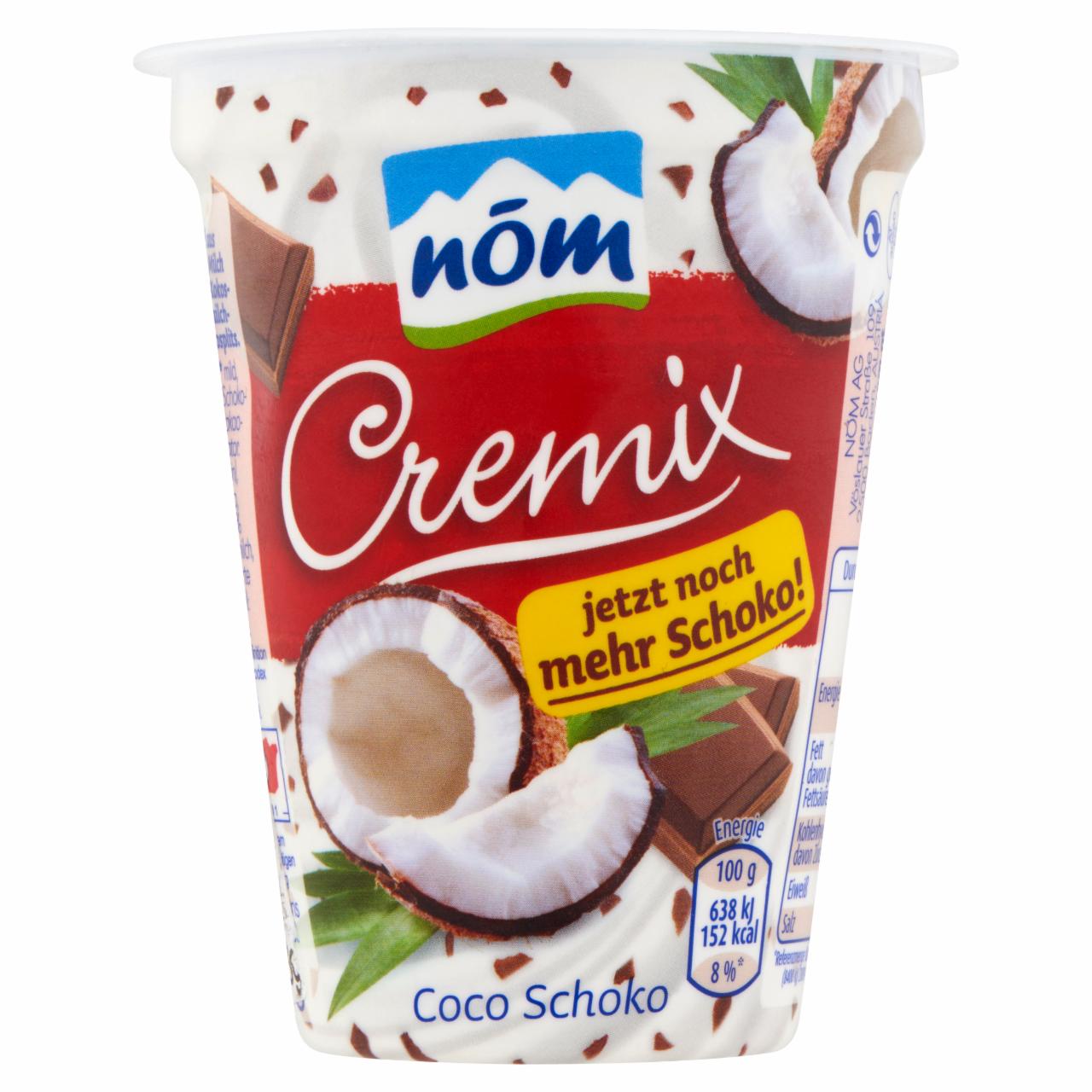 Képek - NÖM Cremix Kókusz-Csokoládé krémes joghurt 180 g