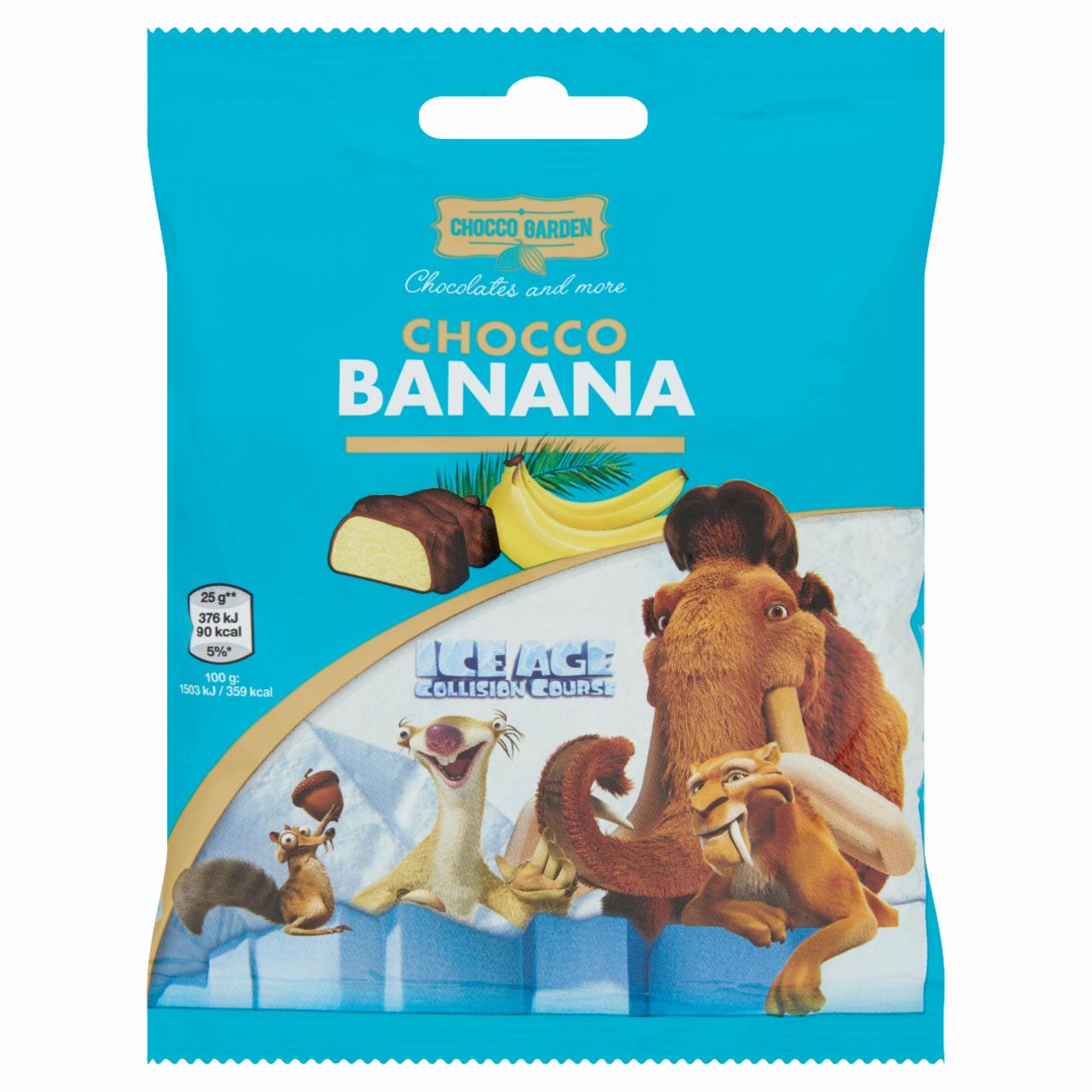 Képek - Chocco Garden Chocco Banana Ice Age étcsokoládéba mártott, banános habcukorka 150 g