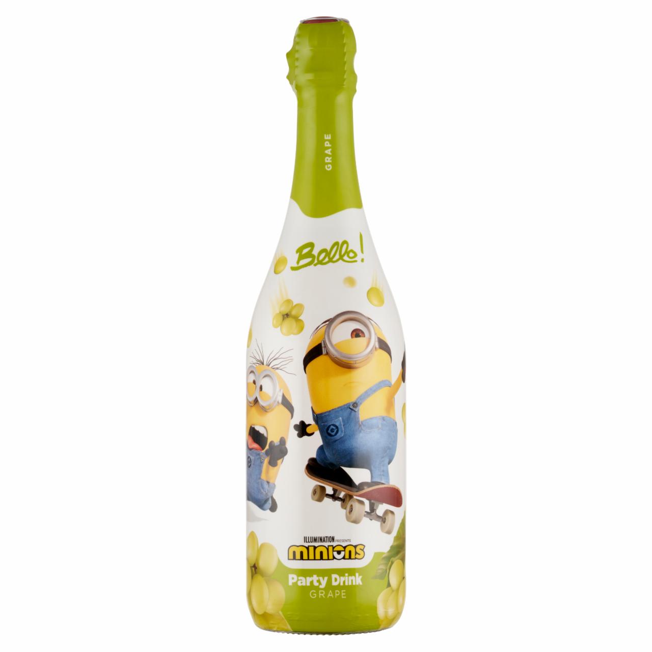 Képek - Bello! Minions Party Drink szőlő ízű szénsavas üdítőital 750 ml