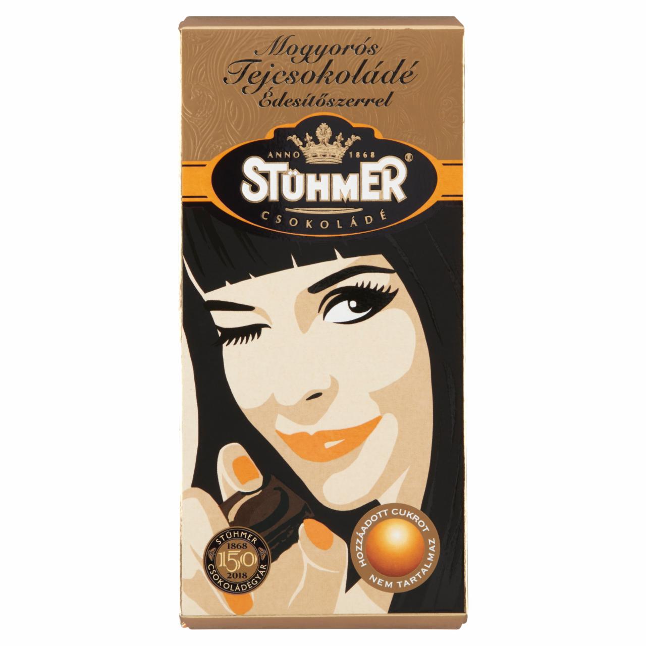 Képek - Stühmer mogyorós tejcsokoládé édesítőszerrel 100 g