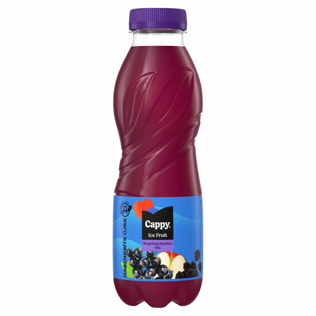 Képek - Cappy Ice Fruit Bogyósgyümölcs Mix vegyesgyümölcs ital hibiszkusz ízesítéssel 500 ml
