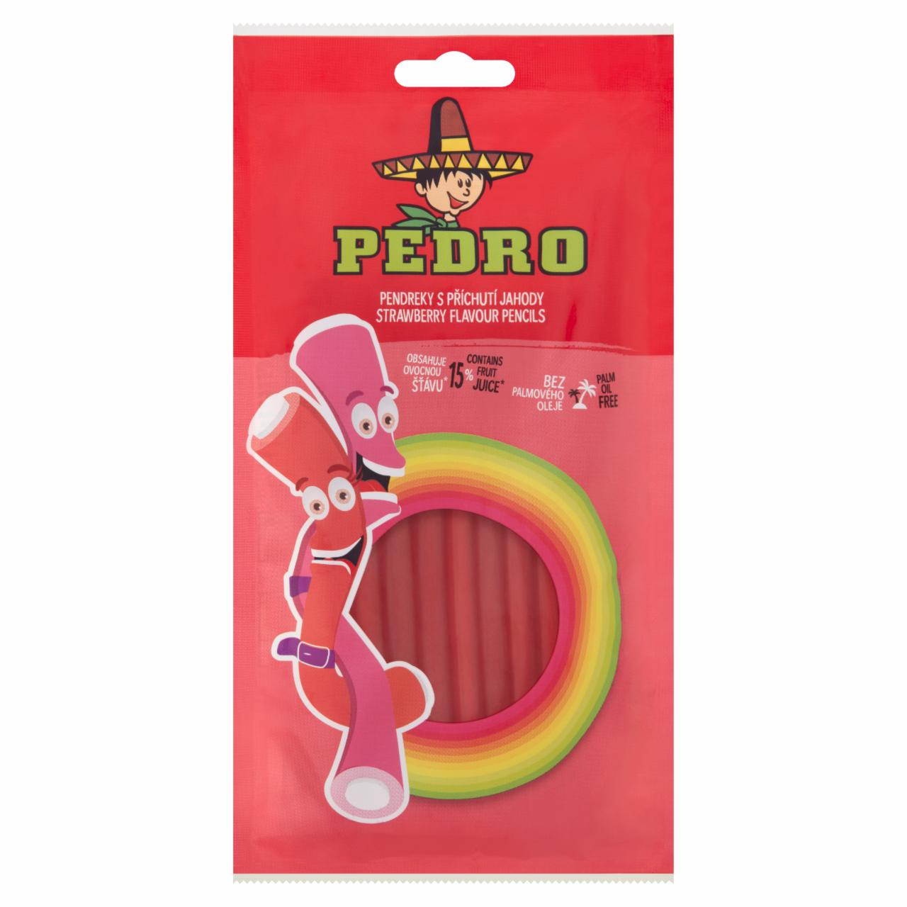 Képek - Pedro Strawberry Flavour Pencils gyümölcsös ízű gumicukor 85 g