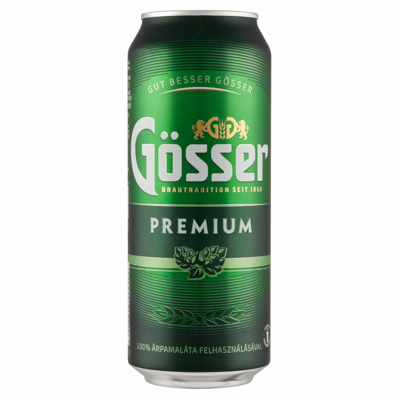 Képek - Gösser Premium minőségi világos sör 5,0% 500 ml