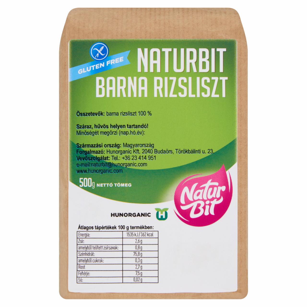 Képek - Naturbit barna rizsliszt 500 g