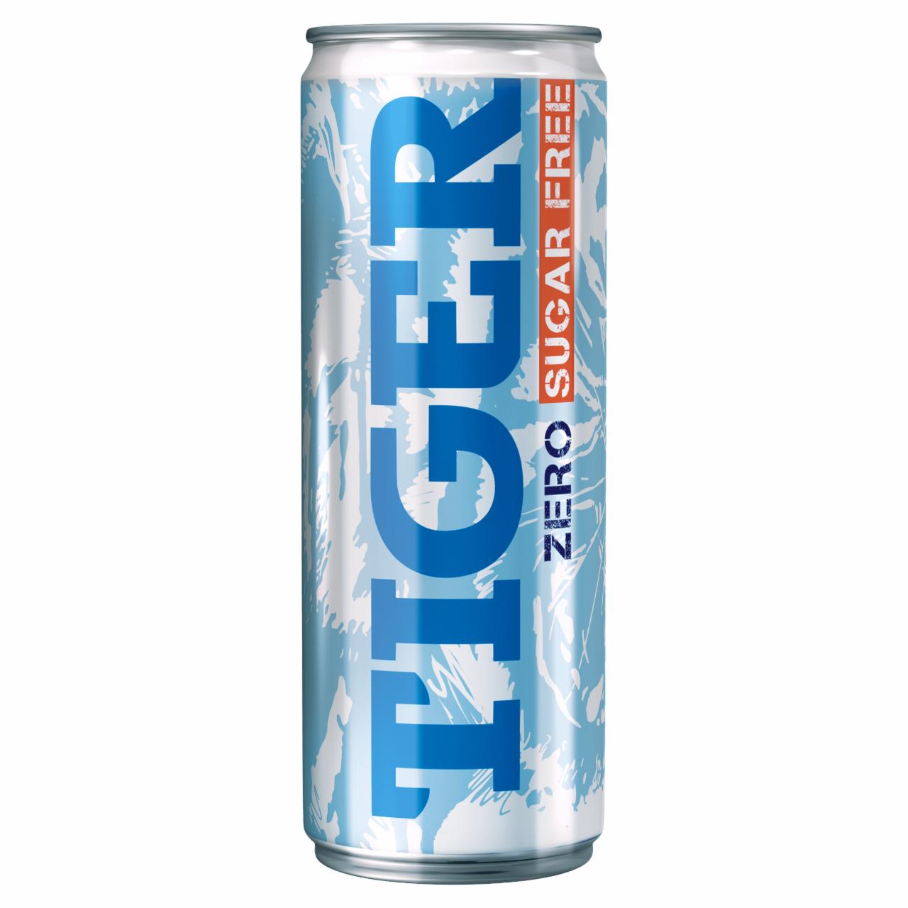 Képek - Tiger Zero szénsavas ital koffeinnel, vitaminokkal, édesítőszerrel 250 ml