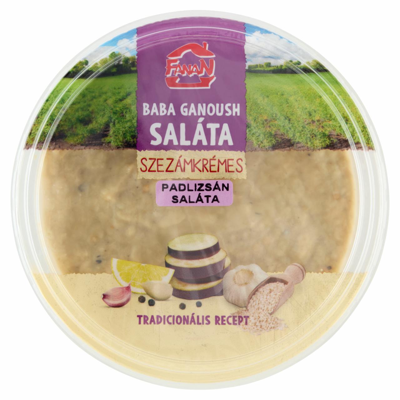 Képek - Fanan Baba Ganoush szezámkrémes padlizsánsaláta 200 g