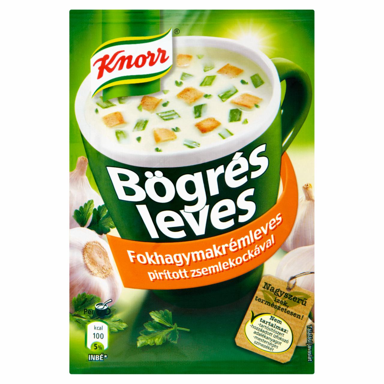 Képek - Bögrés Leves fokhagymakrémleves pirított zsemlekockával Knorr