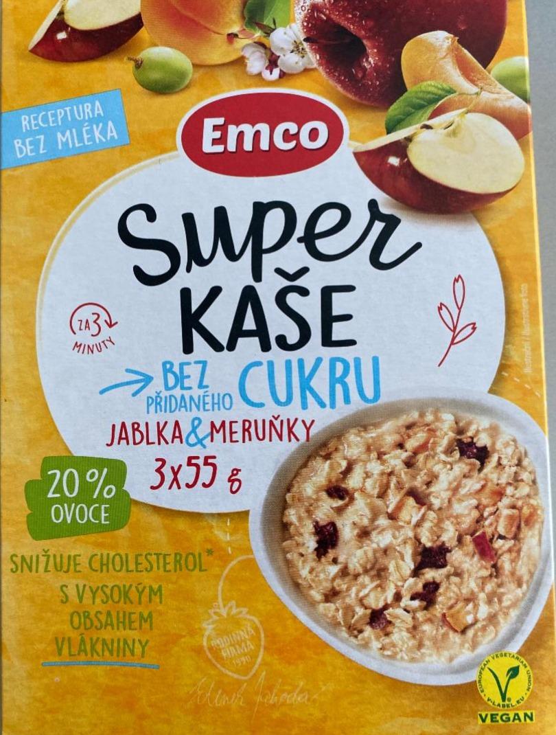 Képek - Super kaše jablka & meruňky bez přidaného cukru Emco