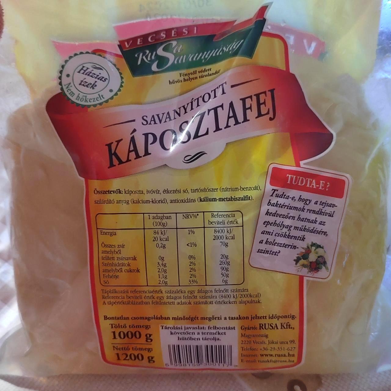 Képek - Savanyított káposztafej Vecsési