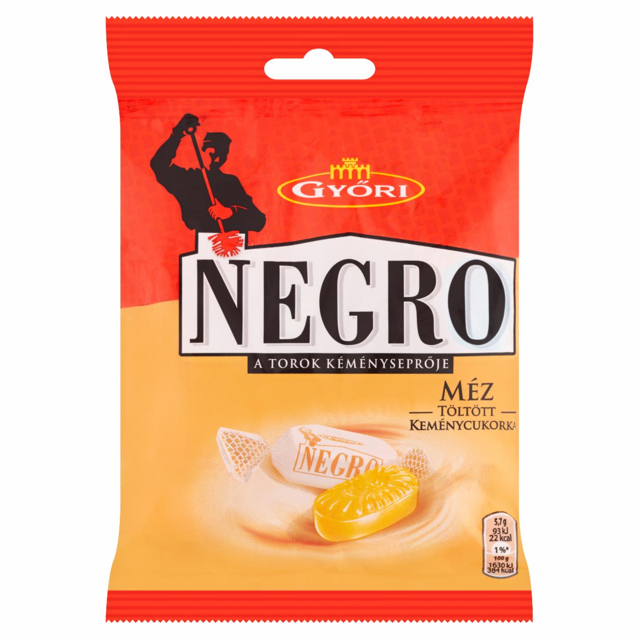 Képek - Győri Negro mézes töltött keménycukorka 79 g