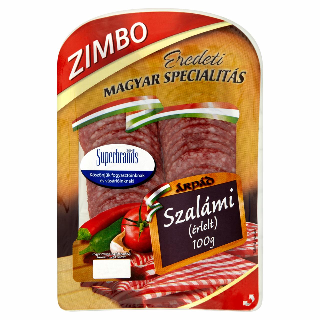 Képek - Zimbo Árpád szeletelt szalámi 100 g