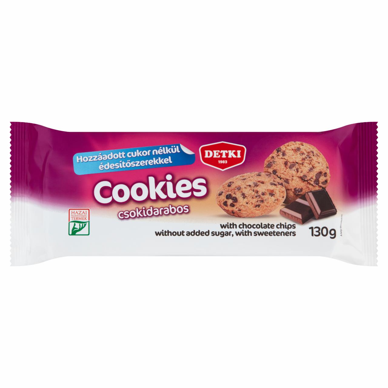 Képek - Detki Vital Cookies omlós keksz csokoládé darabokkal és édesítőszerekkel 130 g
