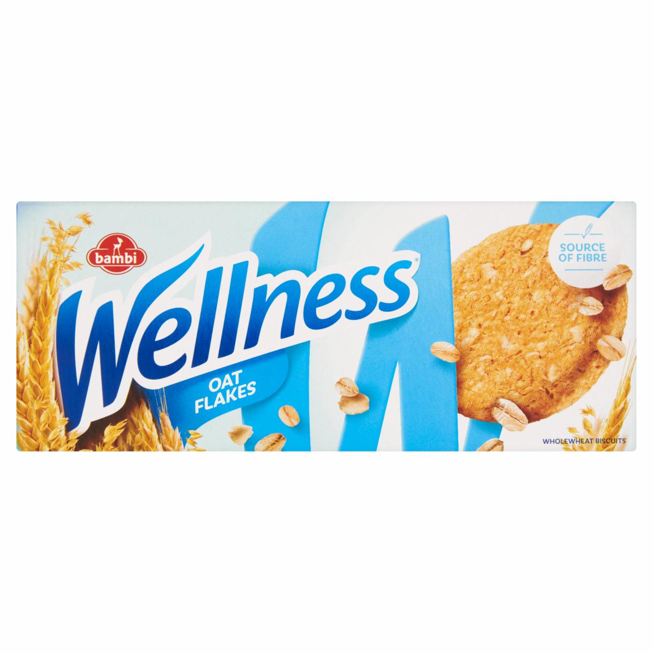 Képek - Bambi Wellness teljes kiőrlésű keksz zabpehellyel 210 g