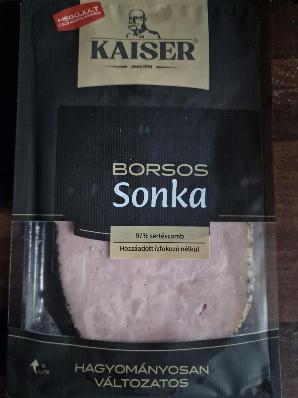 Képek - Kaiser szeletelt borsos sonka 75 g