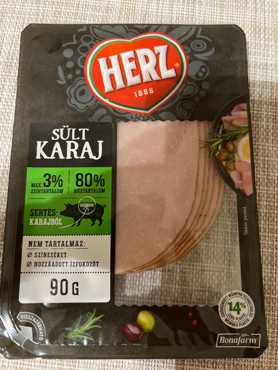 Képek - HERZ sült karaj 90 g