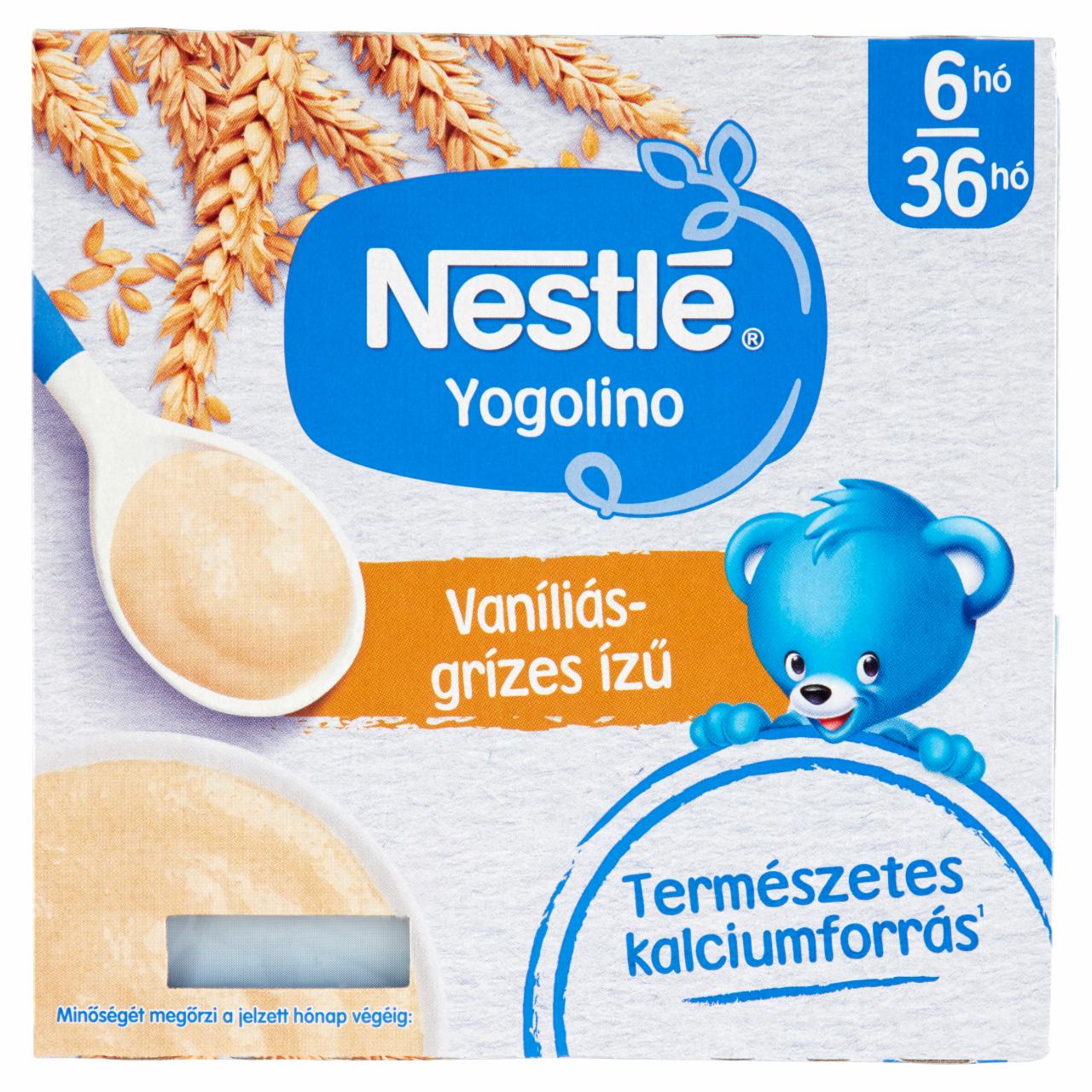 Képek - Nestlé Yogolino vaníliás-grízes ízű babapuding 6 hónapos kortól 36 hónapos korig 4 x 100 g (400 g)