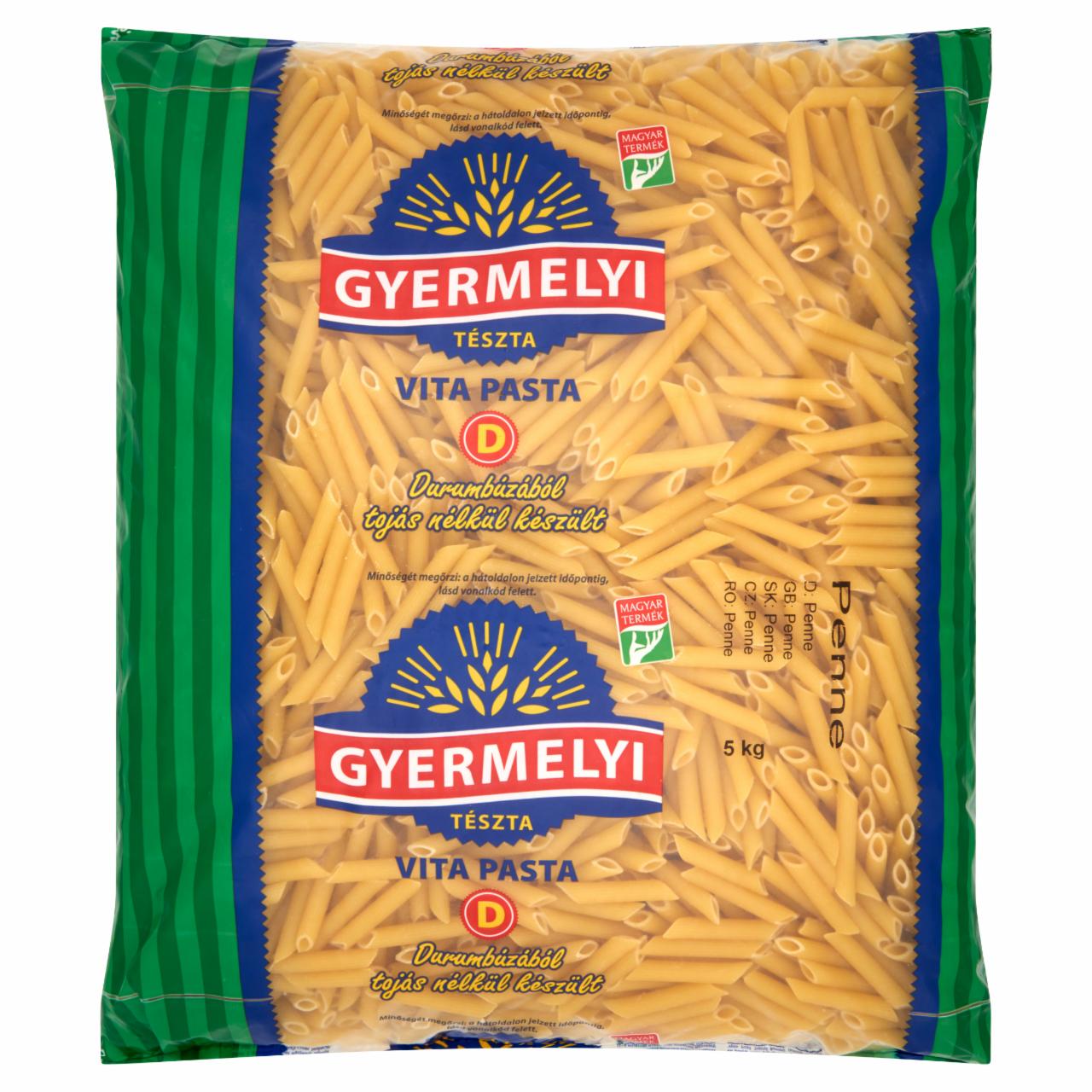 Képek - Gyermelyi Vita Pasta penne durum száraztészta 5 kg