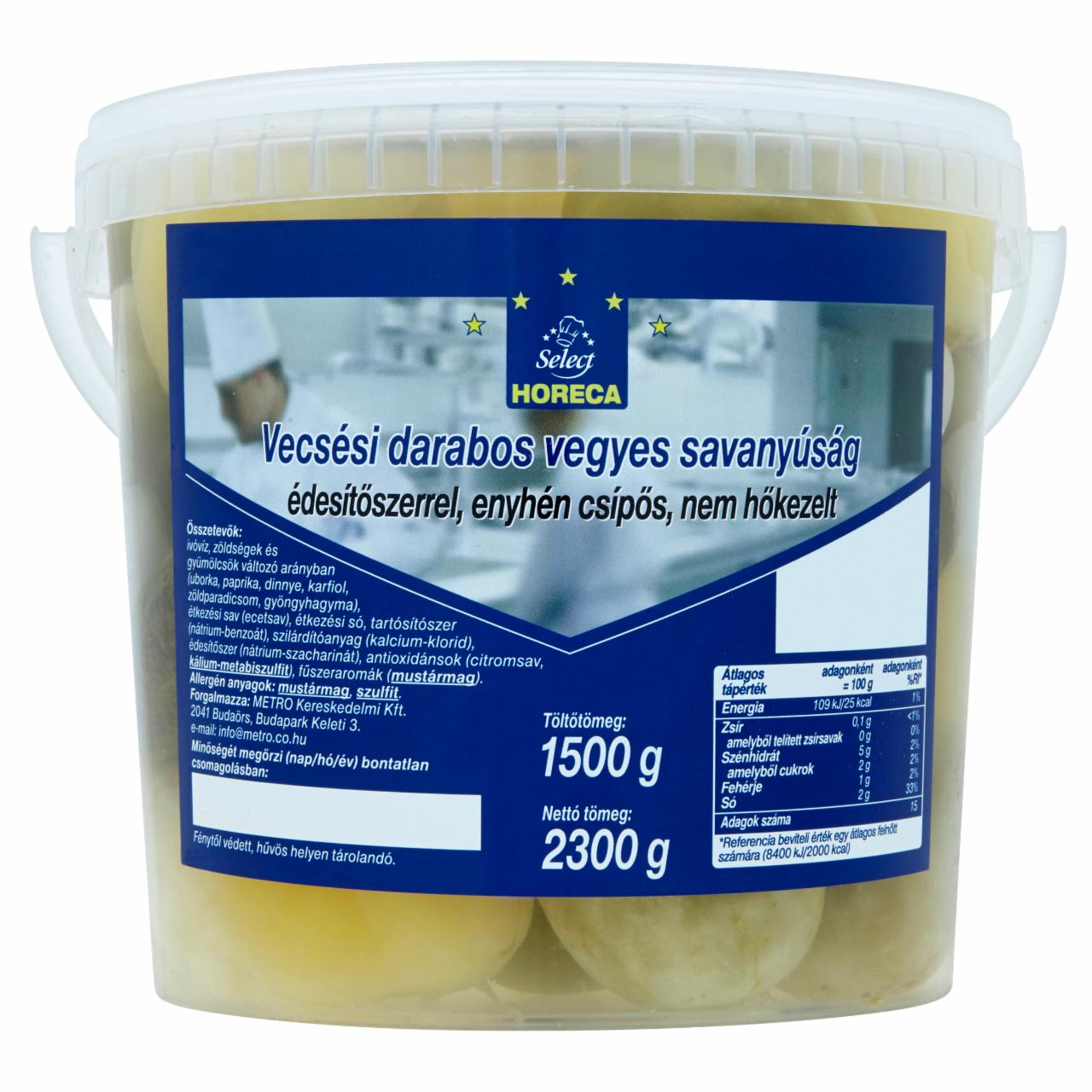 Képek - Horeca Select vecsési darabos vegyes savanyúság 2300 g