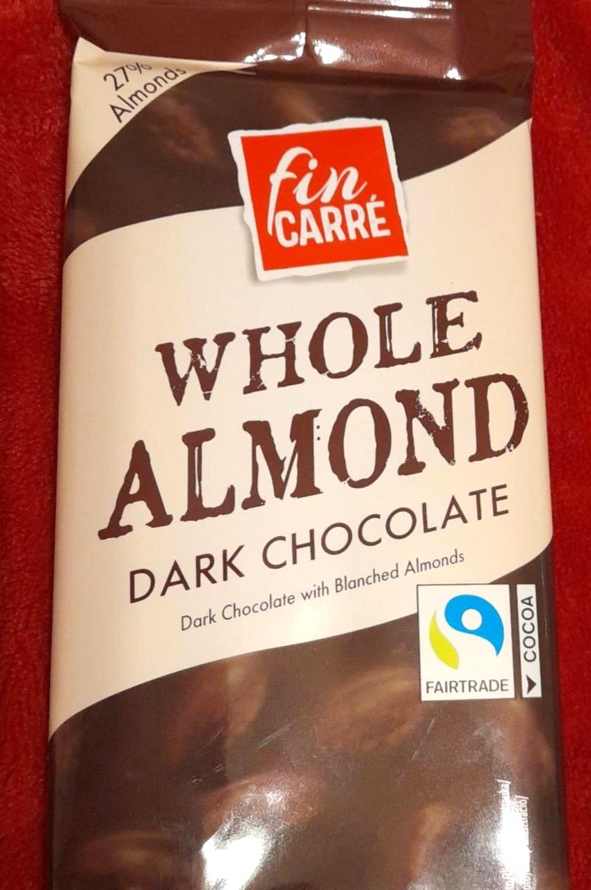 Képek - Whole almond dark chocolate Fin carré