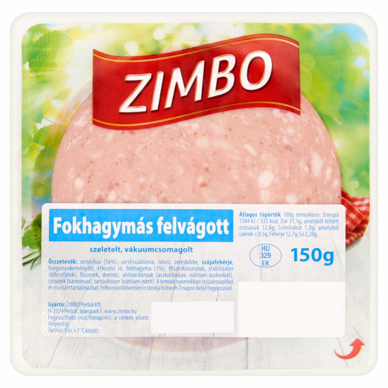 Képek - Zimbo fokhagymás felvágott 150 g