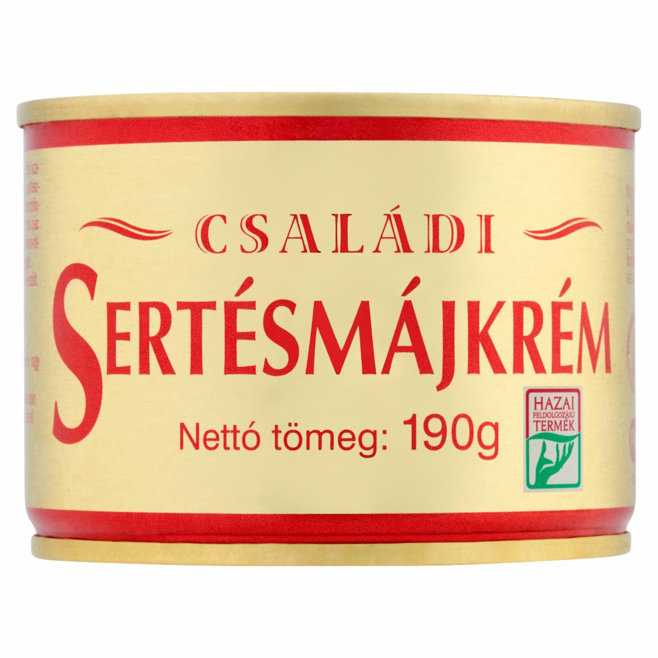 Képek - Családi sertésmájkrém 190 g