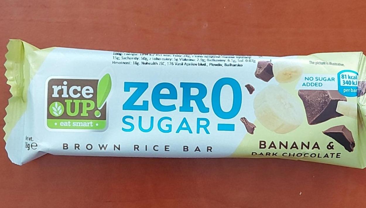 Képek - Brown rice bar banana & dark chocolate zero sugar Rice up!