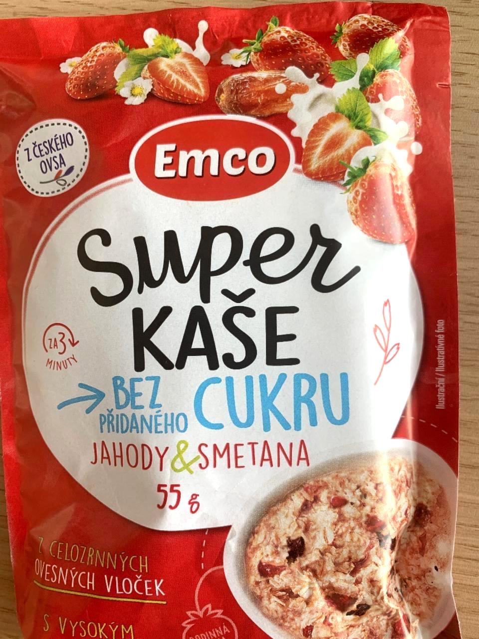 Képek - Super kaše bez pridaněho cukru Jahody & smetana Emco