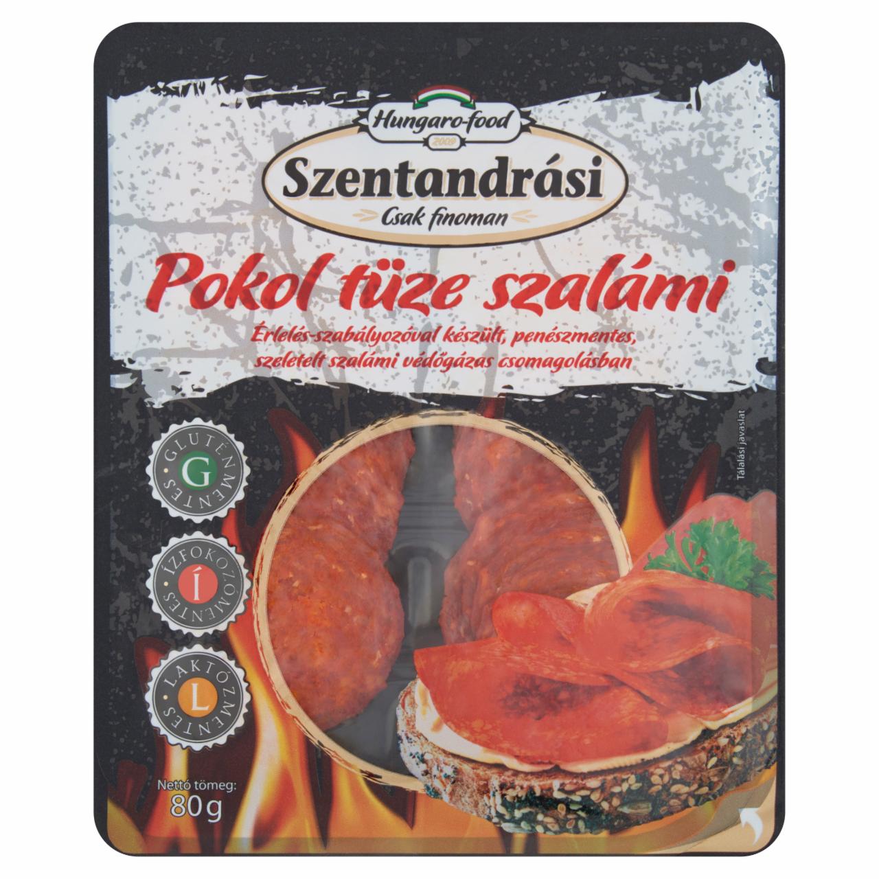 Képek - Szentandrási Pokol Tüze szeletelt szalámi 80 g