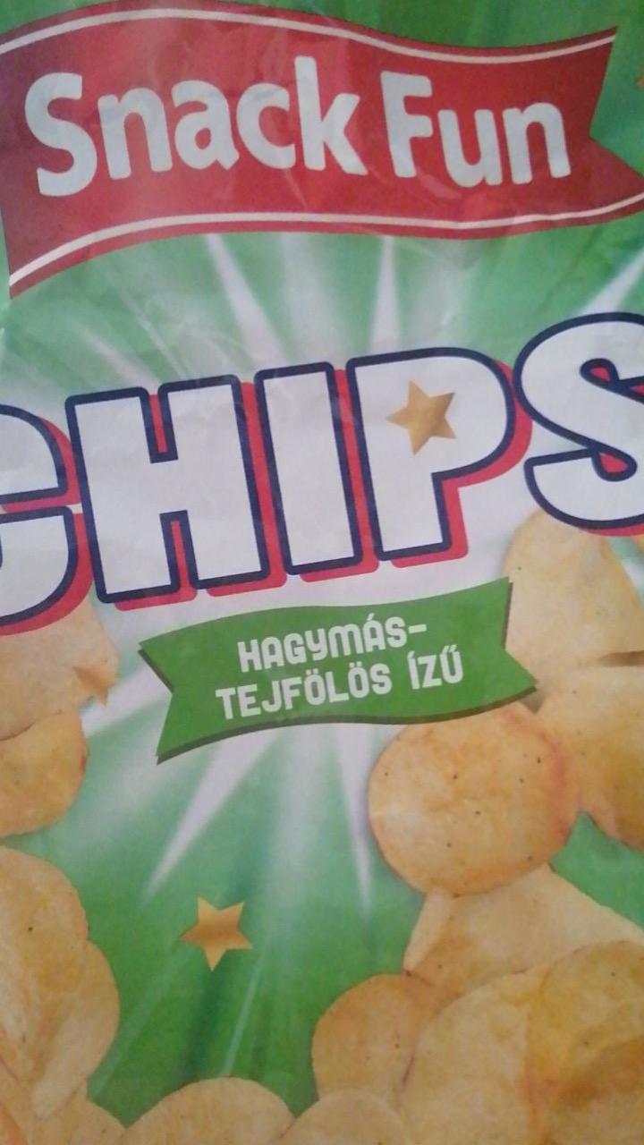 Képek - Chips hagymás-tejfölös ízű Snack Fun