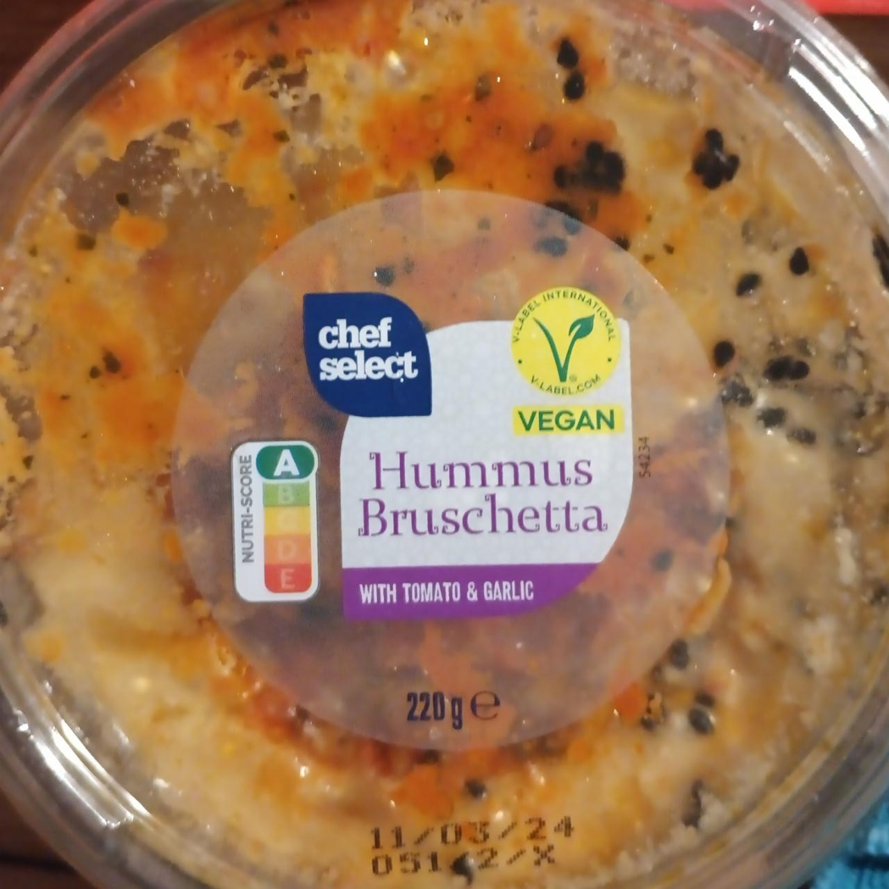 Képek - Hummus bruschetta with tomato & garlic Chef Select