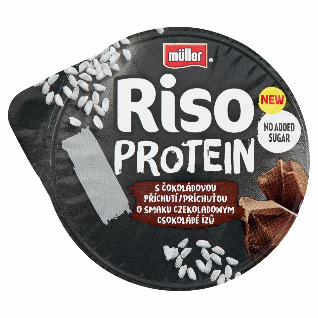 Képek - Müller Riso Protein tejberizs desszert csokoládé ízű készítménnyel 180 g