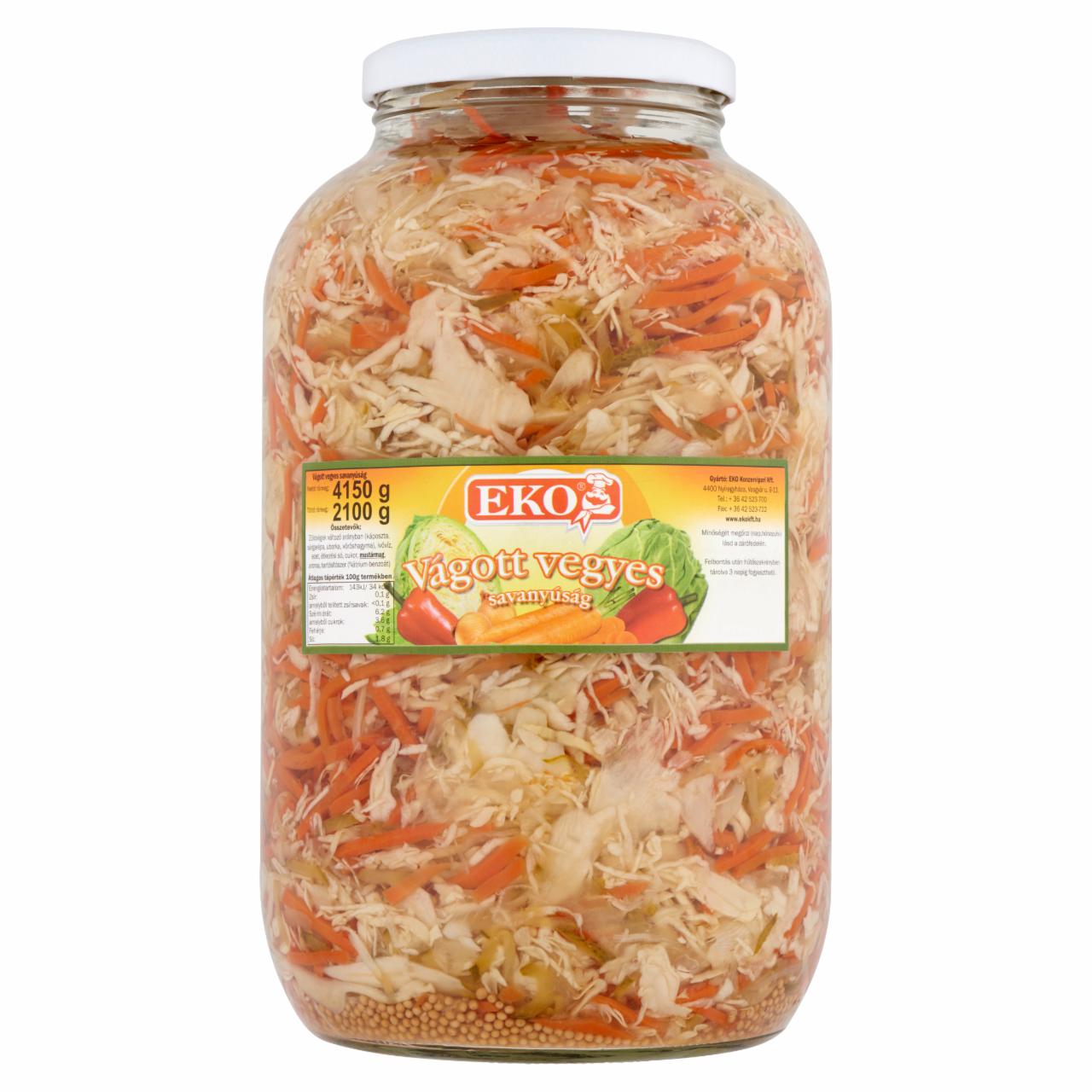 Képek - Eko vágott vegyes savanyúság 4150 g