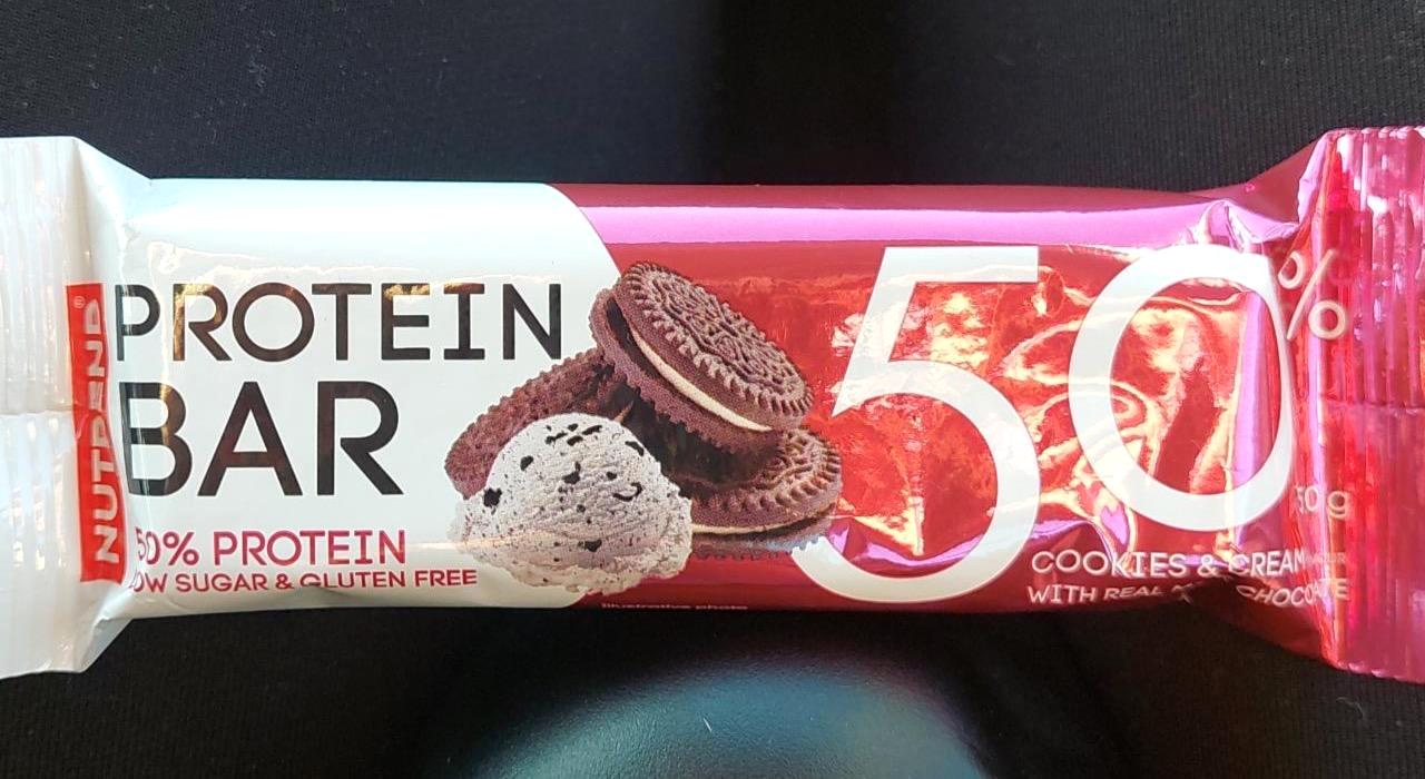 Képek - Protein bar 50% Cookies & cream Nutrend