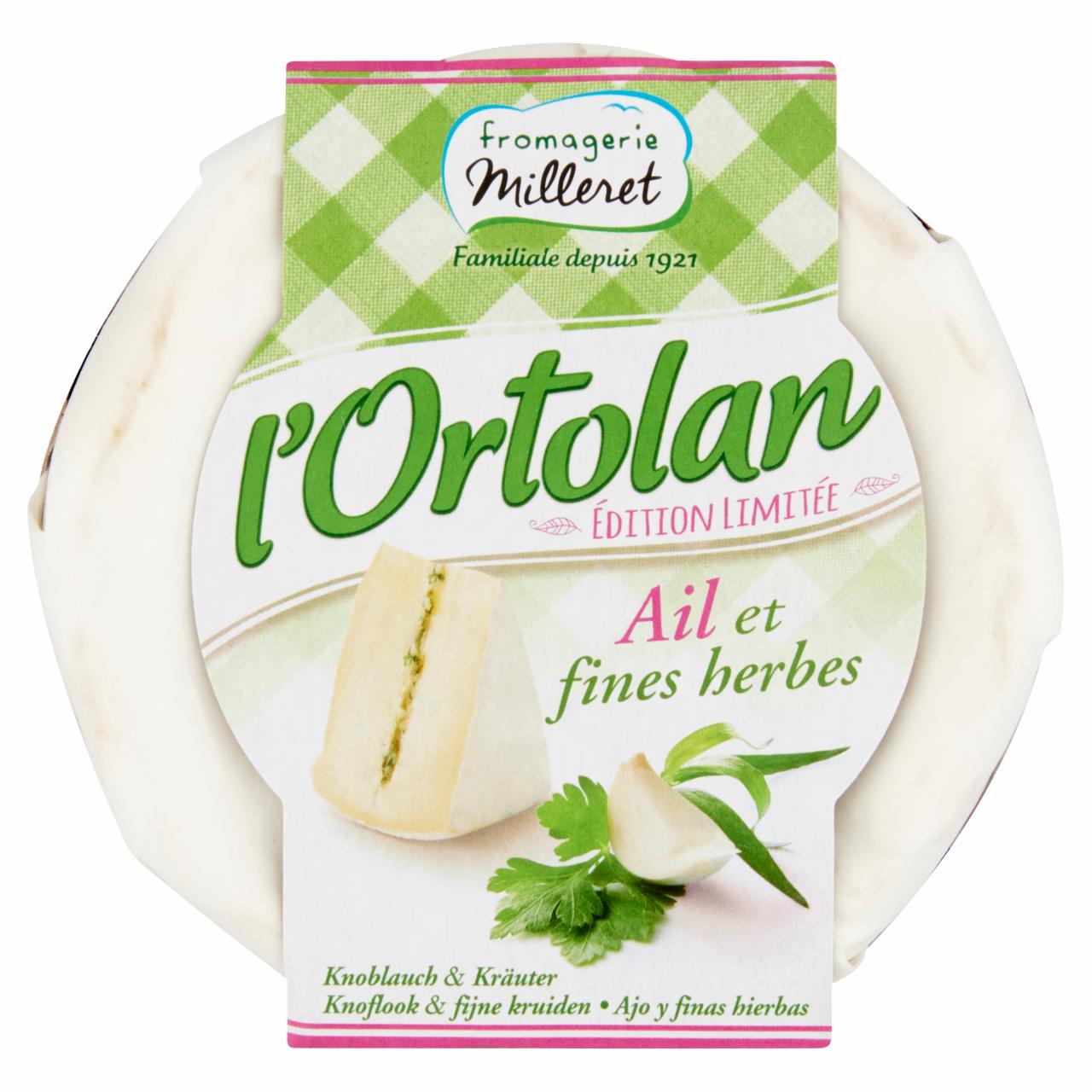 Képek - L'Ortolan zsíros, fehér nemespenésszel érő lágy sajt, fokhagymával és zöldfűszerekkel töltve 135 g