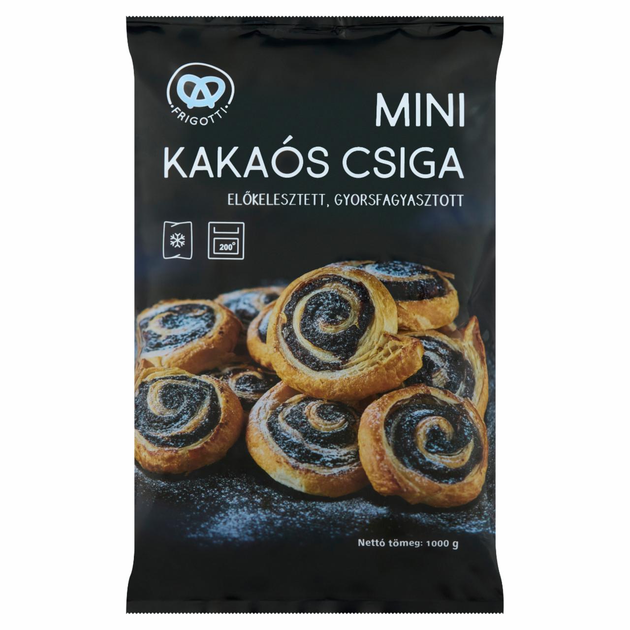 Képek - Frigotti előkelesztett, gyorsfagyasztott mini kakaós csiga 1000 g