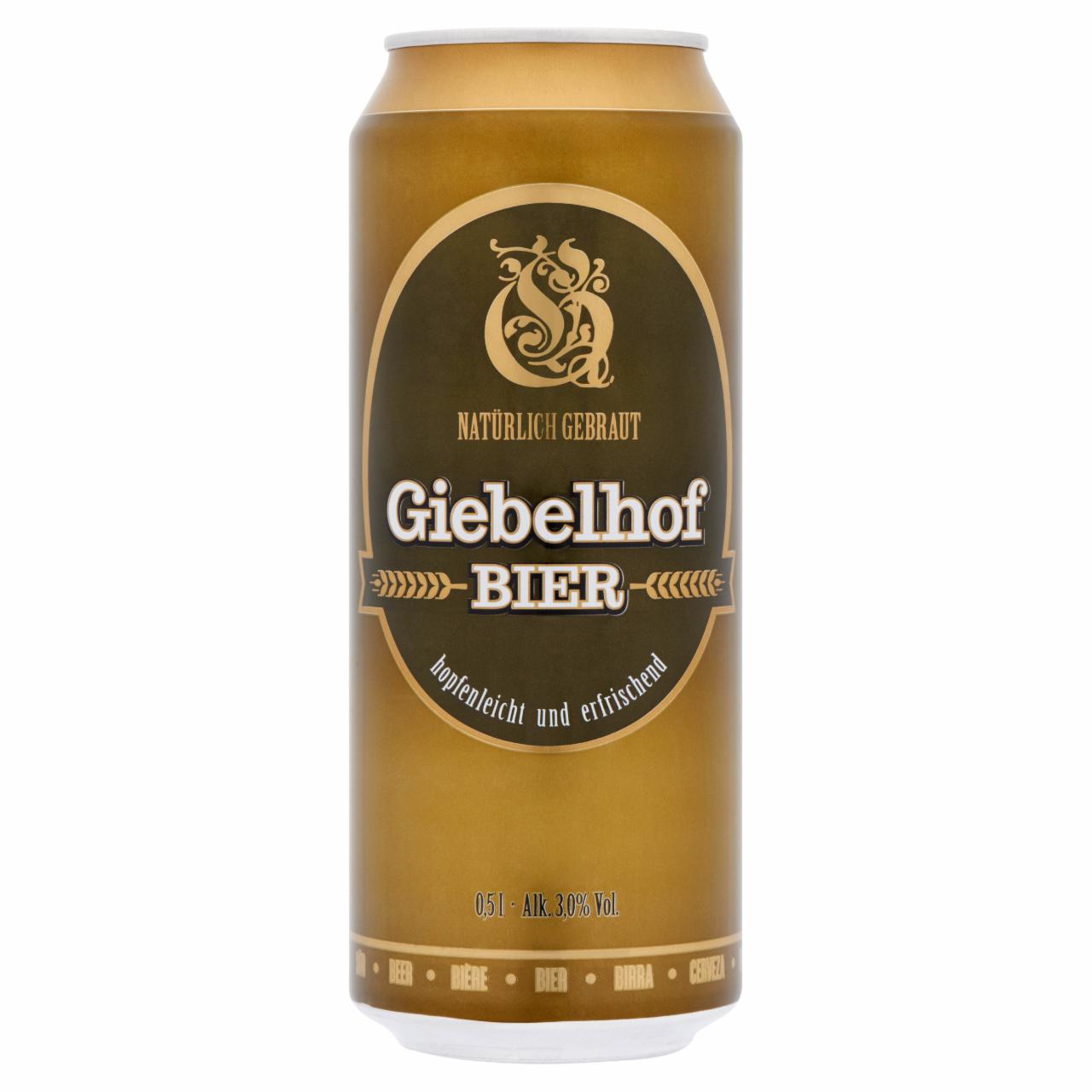 Képek - Giebelhof világos sör 3,0% 0,5 l