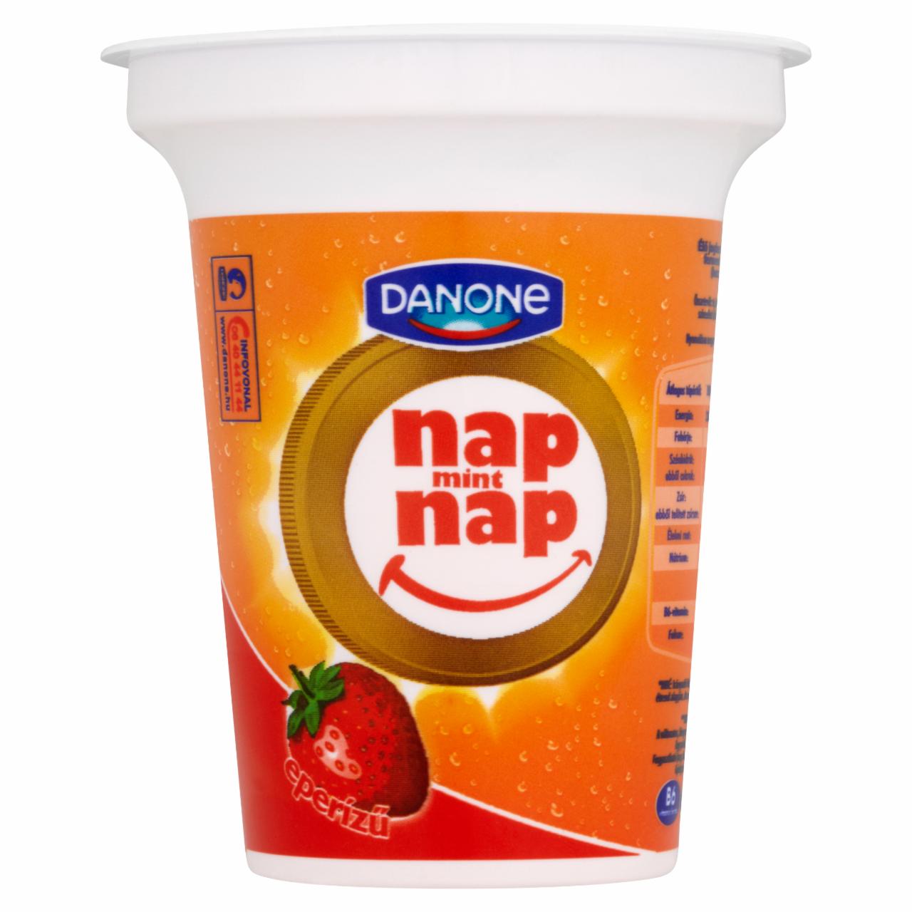 Képek - Danone Nap mint Nap élő joghurtkultúrát tartalmazó, eperízű, fermentált élelmiszerkészítmény 310 g