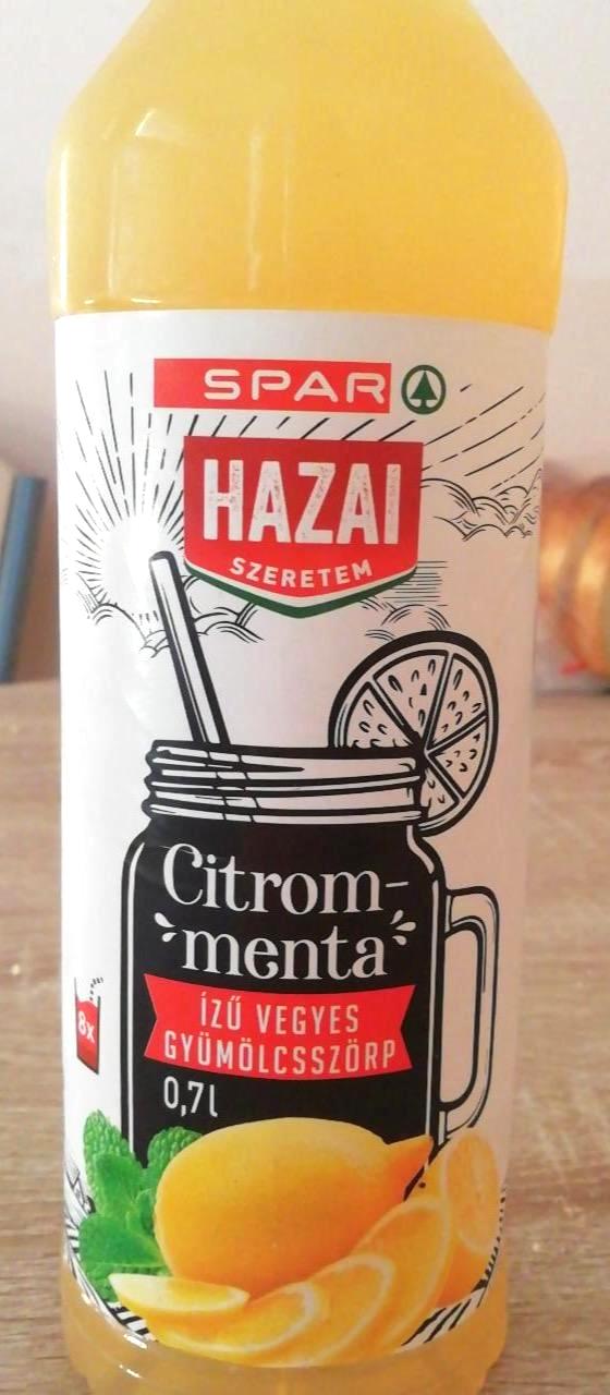 Képek - Hazai szeretem citrom menta ízű vegyes gyümölcsszörp Spar