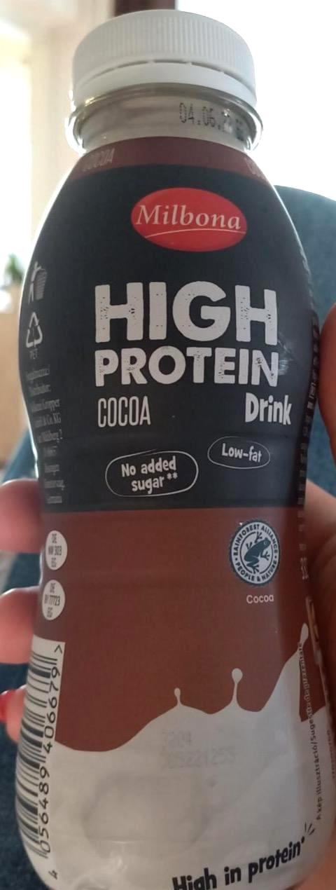 Képek - High protein drink Cocoa Milbona