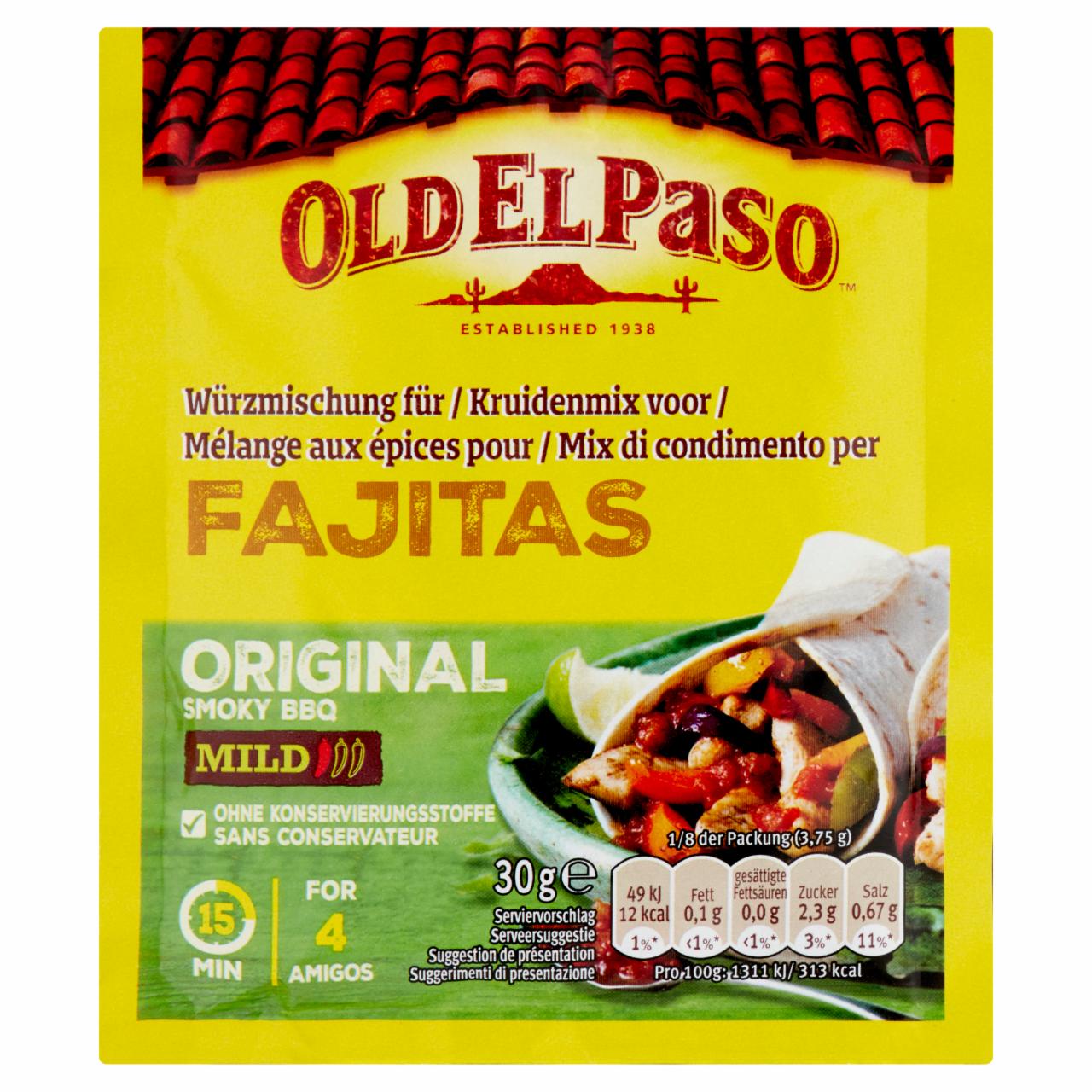 Képek - Old El Paso fűszerkeverék fajita ízesítéséhez 30 g