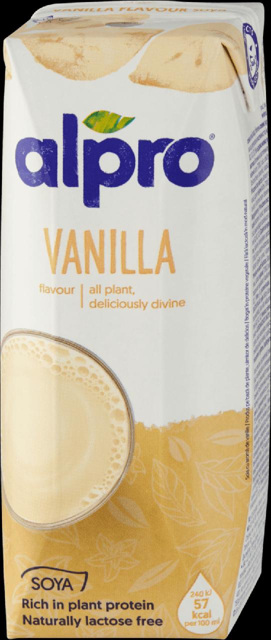 Képek - Alpro vaníliaízű szójaital hozzáadott kalciummal és vitaminokkal 250 ml 