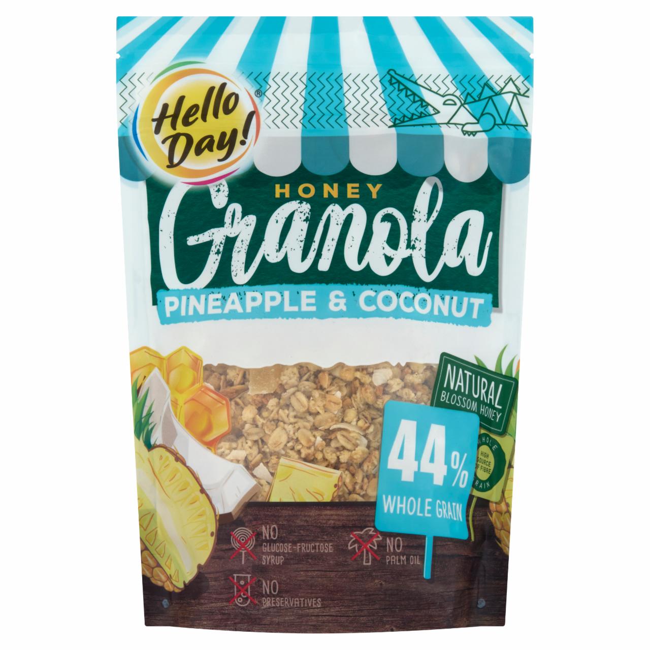 Képek - Hello Day! mézes granola ananásszal és kókusszal 300 g