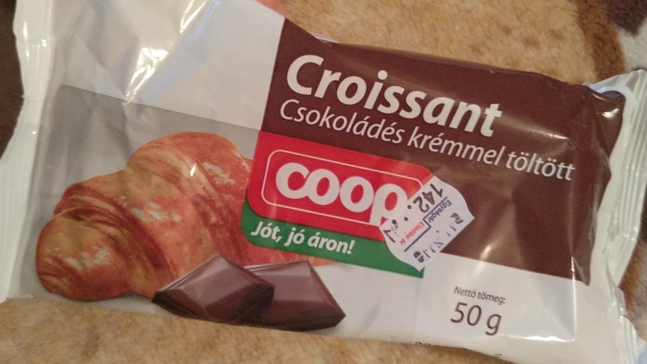 Képek - Croissant csokoládés krémmel töltött Coop